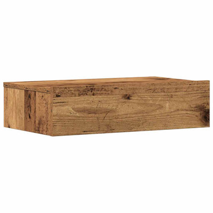 Sängskåp gammalt trä 60x35 cm konstruerat trä