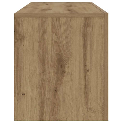 Sängbord 2 st med LED-belysning artisan ek 60x35x40 cm