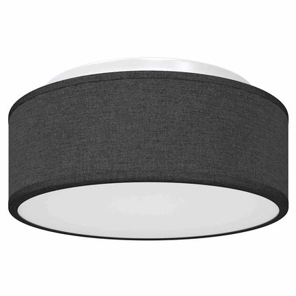 Taklampa med strålkastare Svart 30 x 30 x 13,5 cm tyg