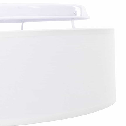 Taklampa med strålkastare Vit 30 x 30 x 13,5 cm tyg