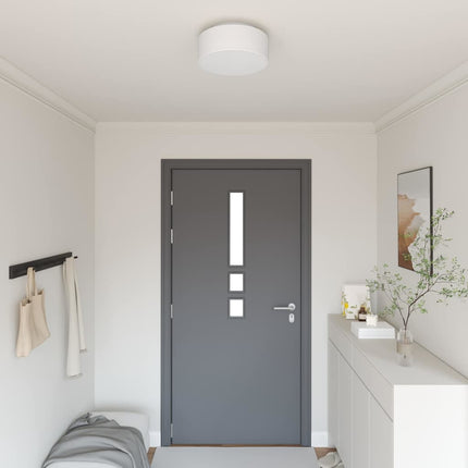 Taklampa med strålkastare Vit 30 x 30 x 13,5 cm tyg