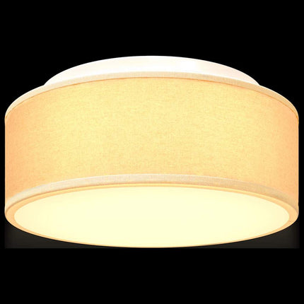 Taklampa med strålkastare Vit 30 x 30 x 13,5 cm tyg