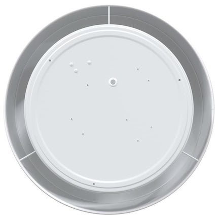 Taklampa med strålkastare Vit 30 x 30 x 13,5 cm tyg