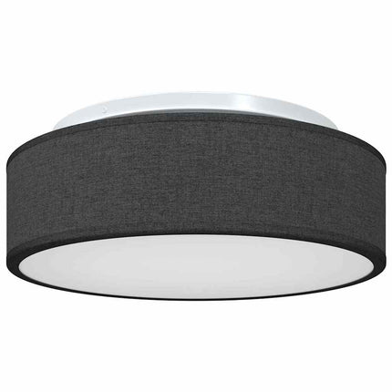 Taklampa med strålkastare Svart 38 x 38 x 13,5 cm tyg