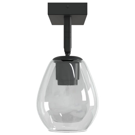Takspotlight Svart 33 x 13 x 26 cm Glas och Metall