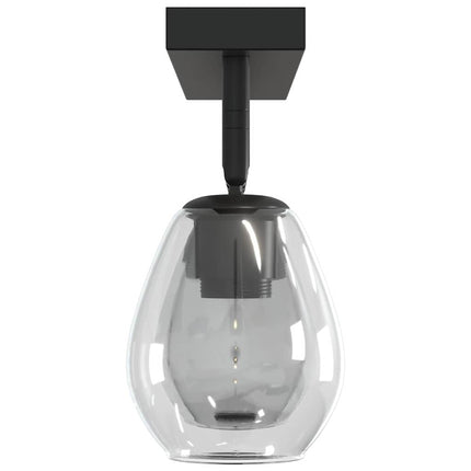 Takspotlight Svart 54 x 13 x 26 cm Glas och Metall