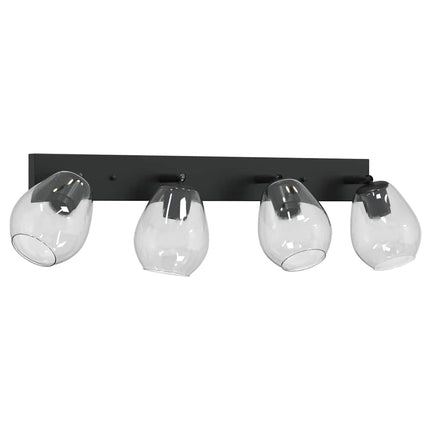 Takspotlight Svart 73.5 x 13 x 26 cm Glas och Metall