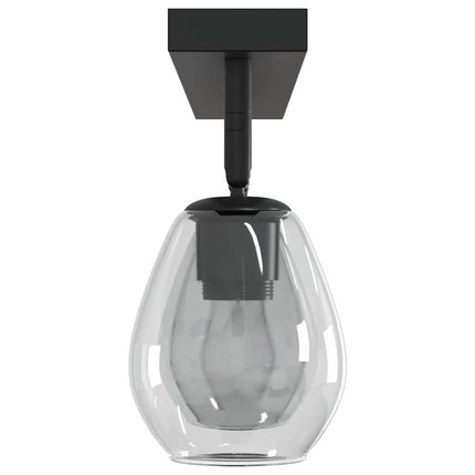 Takspotlight Svart 73.5 x 13 x 26 cm Glas och Metall