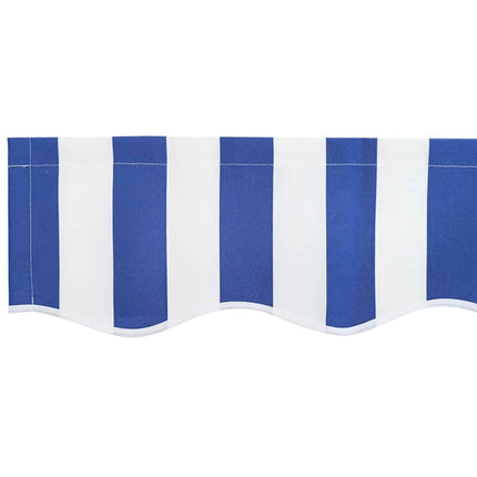 Markisväv Blå och Vit 2,5 x 2 m Polyester