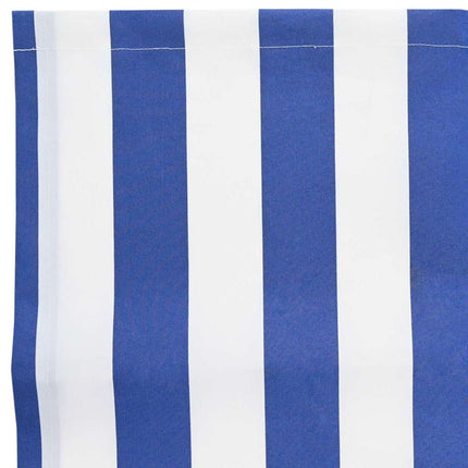 Markisväv Blå och Vit 3 x 2 m Polyester