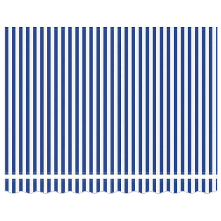 Markisväv Blå och Vit 3,5 x 2 m Polyester