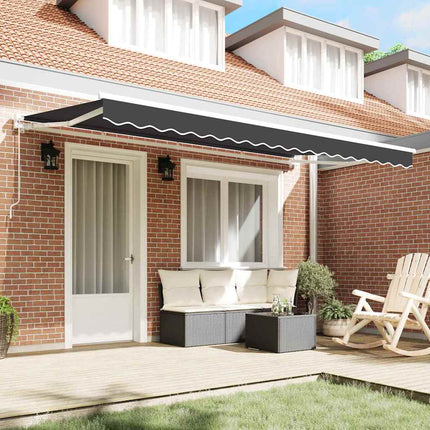 Markisväv Antracit 4 x 2 m Polyester