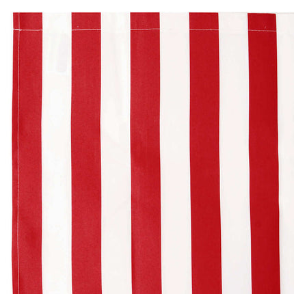 Markisväv Röd och Vit 4 x 2 m Polyester
