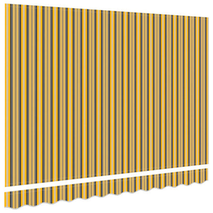 Markisväv Orange och Svart 3 x 2 m Polyester