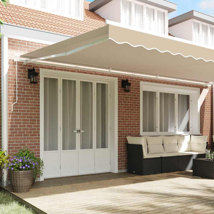 Markisväv Beige 6 x 3 m Polyester