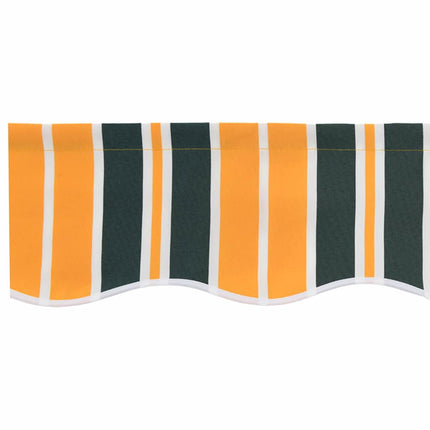Markisväv Grön och gul 2,5 x 2 m Polyester