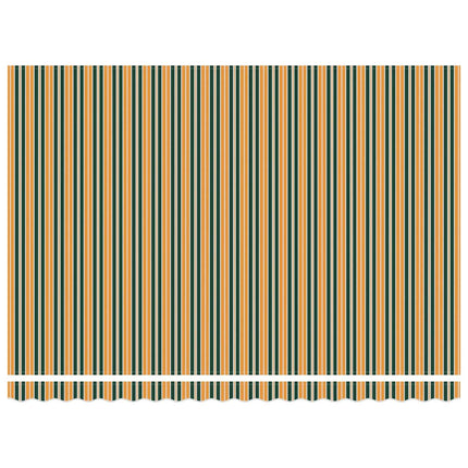 Markisväv Grön och gul 4,5 × 3,5 m Polyester