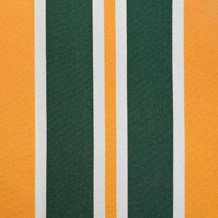 Markisväv Grön och gul 5 × 3,5 m Polyester