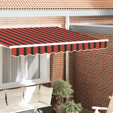 Markiskappa Ersättning Orange och Svart 230 x 20 cm Polyester