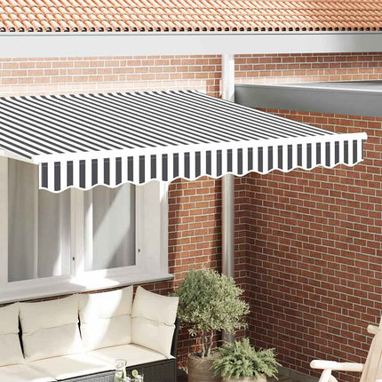 Markiskappa Ersättning Antracit och vitt 2,5 m Polyester