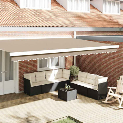 Markiskappa Ersättning Beige 480 x 20 cm Polyester