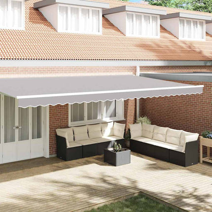 Markiskappa Ersättning Ljusgrå 580 x 20 cm Polyester