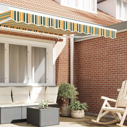 Markiskappa Ersättning Grön och gul 3,5 m Polyester