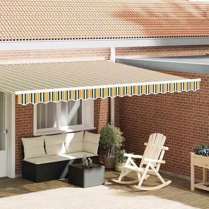 Markiskappa Ersättning Grön och gul 430 x 20 cm Polyester