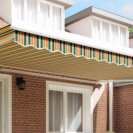 Markiskappa Ersättning Grön och gul 480 x 20 cm Polyester