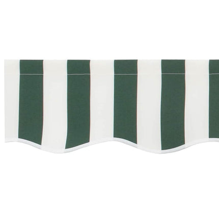 Markiskappa Ersättning Grön och Vit 480 x 20 cm Polyester