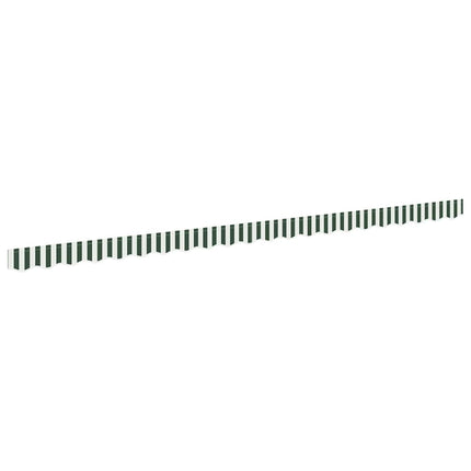 Markiskappa Ersättning Grön och Vit 480 x 20 cm Polyester