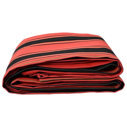 Markisväv Orange och Svart 1000 x 160 cm Polyester