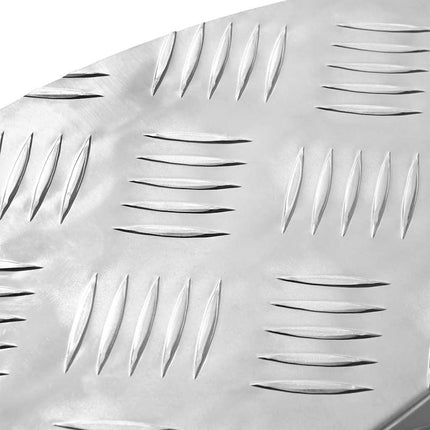 Trappsteg Halvmåne 15 pcs Silver 60 x 18 x 2,5 cm Aluminium
