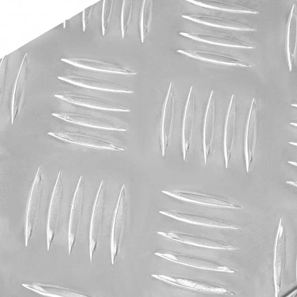 Trappsteg 5 st 60 x 18 x 2,5 cm Silver Aluminium Rektangulär