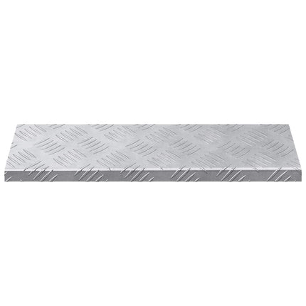 Trappsteg 5 st 60 x 18 x 2,5 cm Silver Aluminium Rektangulär