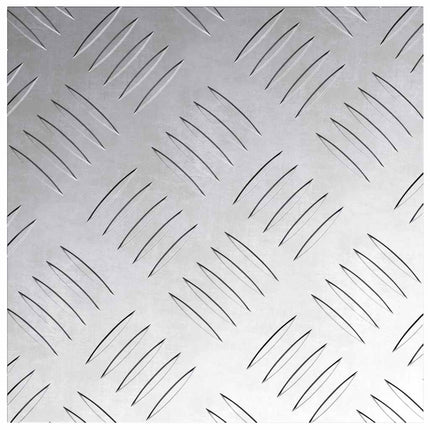 Trappsteg Fyrkantig 2 pcs Silver 20 x 20 cm Aluminium