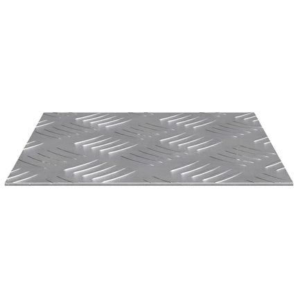 Trappsteg 4 st 20 x 20 cm Silver Aluminium Fyrkantig