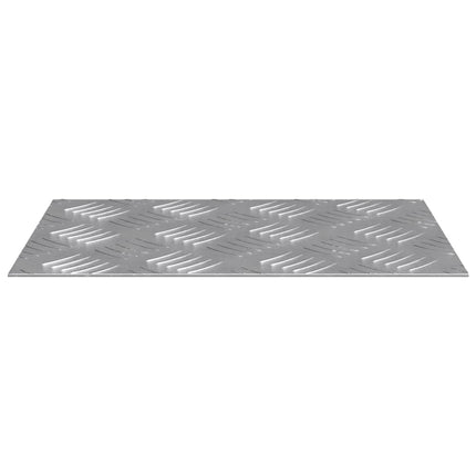 Trappsteg Rektangulär 2 pcs Silver 30 x 20 cm Aluminium