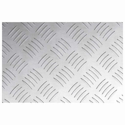 Trappsteg 2 st 30 x 20 cm Silver Aluminium Rektangulär
