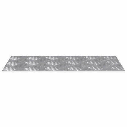 Trappsteg Rektangulär 2 pcs Silver 40 x 20 cm Aluminium
