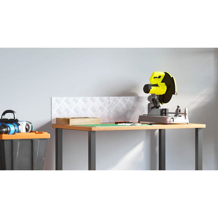 Trappsteg 2 st 50 x 20 cm Silver Aluminium Rektangulär