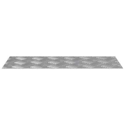 Trappsteg Rektangulär 2 pcs Silver 50 x 20 cm Aluminium