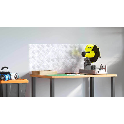Trappsteg 4 st 50 x 20 cm Silver Aluminium Rektangulär