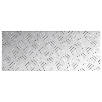 Trappsteg Rektangulär 4 pcs Silver 50 x 20 cm Aluminium
