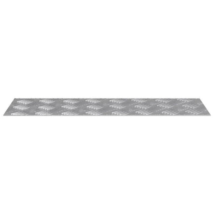 Trappsteg 4 st 60 x 20 cm Silver Aluminium Rektangulär