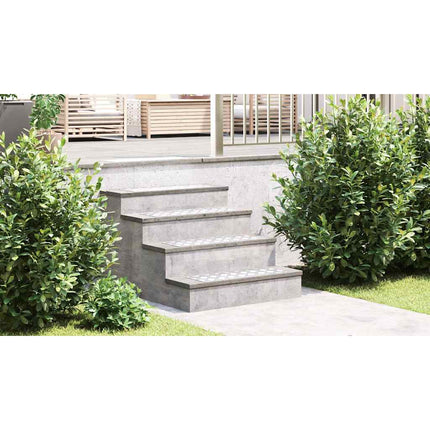 Trappsteg 2 st 60 x 20 cm Silver Aluminium Rektangulär