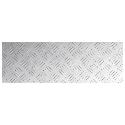 Trappsteg 2 st 60 x 20 cm Silver Aluminium Rektangulär