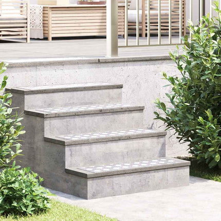 Trappsteg Rektangulär 2 pcs Silver 70 x 20 cm Aluminium