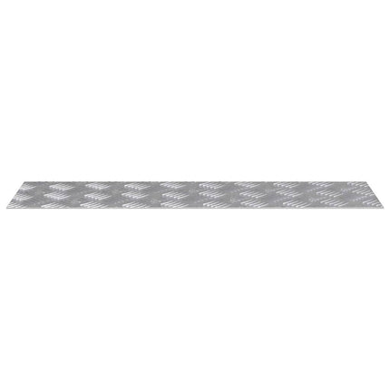 Trappsteg Rektangulär 4 pcs Silver 70 x 20 cm Aluminium
