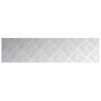 Trappsteg Rektangulär 4 pcs Silver 80 x 20 cm Aluminium